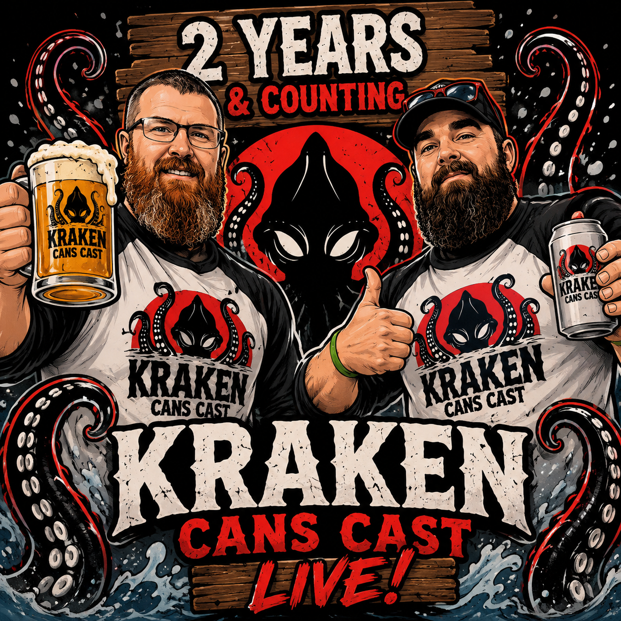 We celebrate 2 years of Kraken Cans Cast!