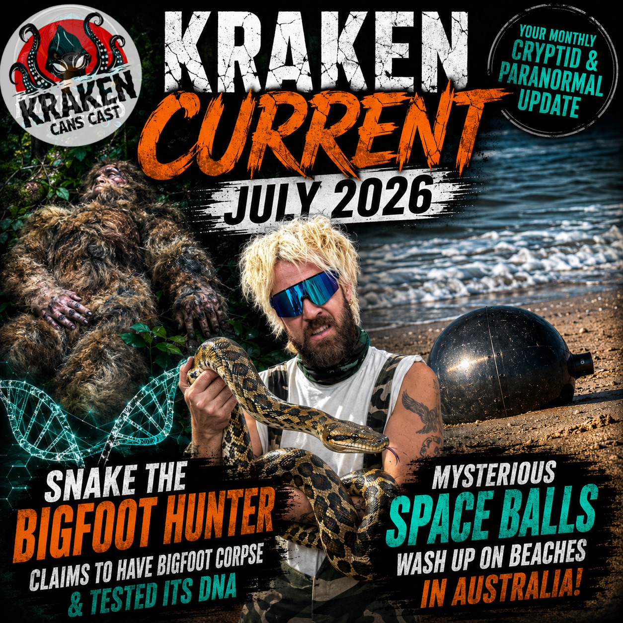 Kraken Current | July 2026 | Bigfoot DNA & Space Balls